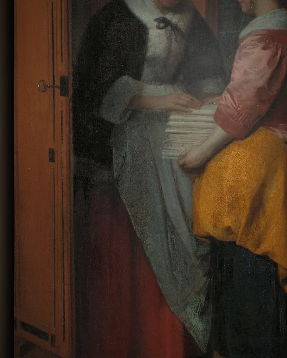 Materiaal en afwerking van Het linnenkastje in het wisselframe