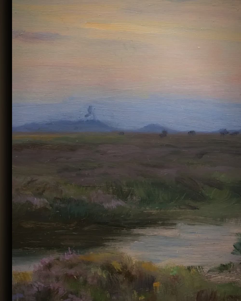Materiaal en afwerking van Avondstemming bij Skagen in het wisselframe