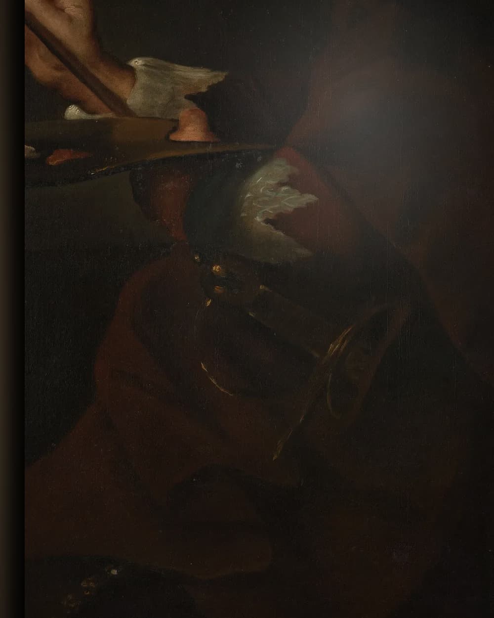 Materiaal en afwerking van Portret van Andries van Eertvelt (1590-1652) in het wisselframe
