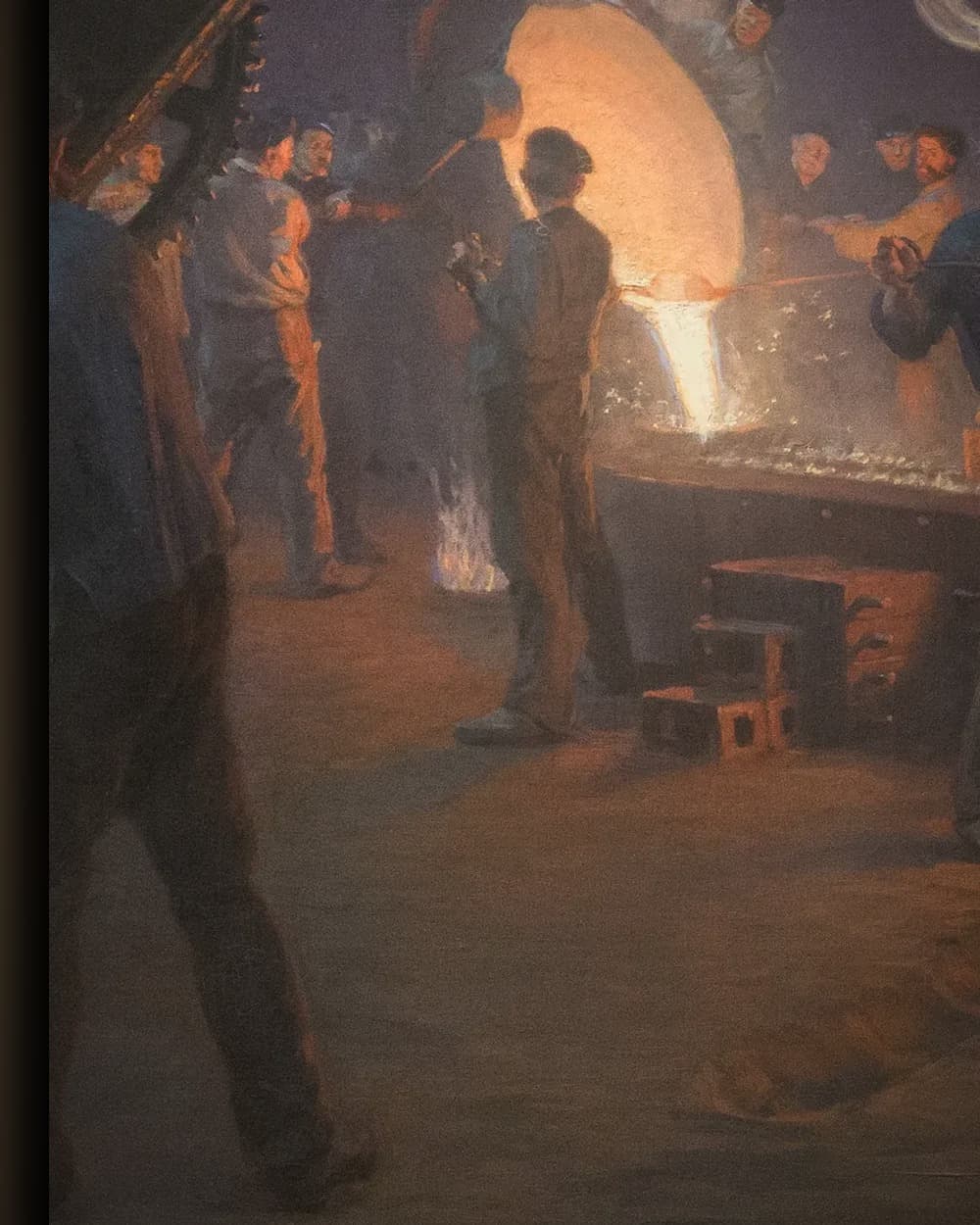 Materiaal en afwerking van Uit de ijzergieterij van Burmeister og Wain in het wisselframe