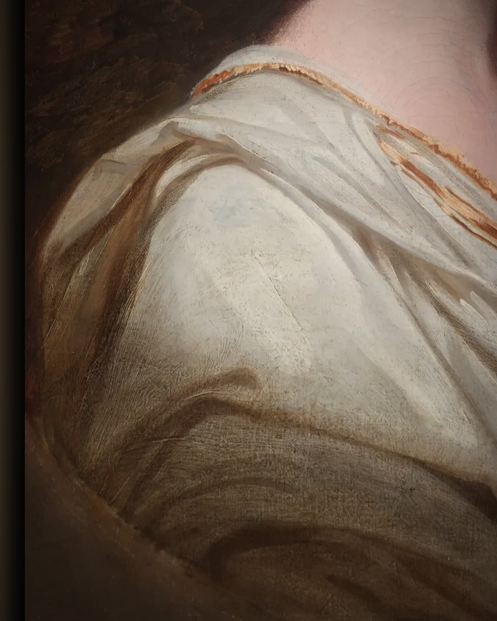 Materiaal en afwerking van Portret van Jane Hoskyns in het wisselframe