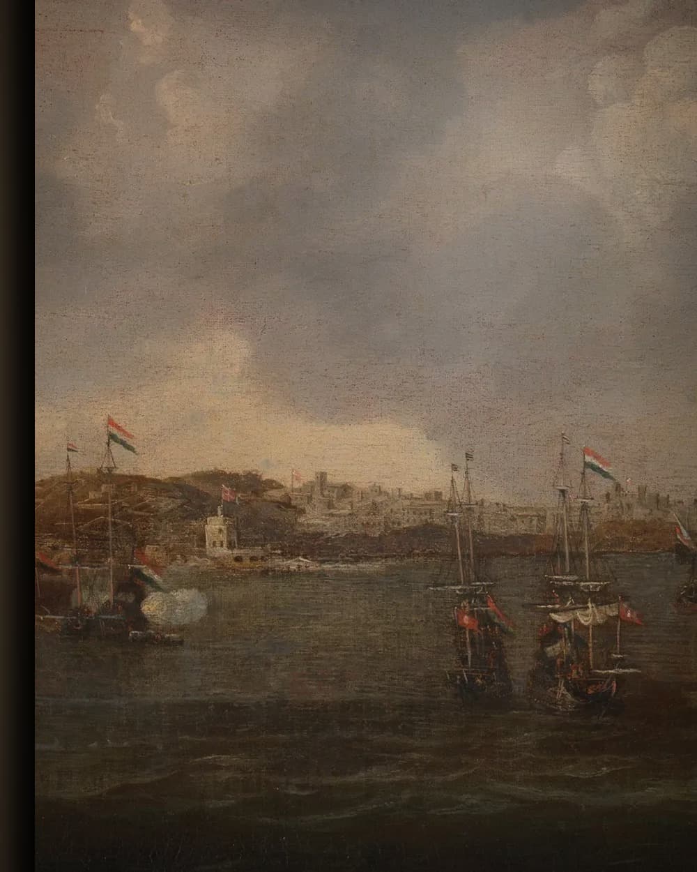Materiaal en afwerking van Gezicht op Salé, Marokko in het wisselframe
