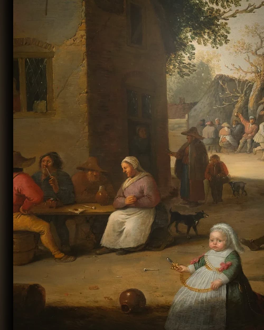 Materiaal en afwerking van Boerenkermis in het wisselframe