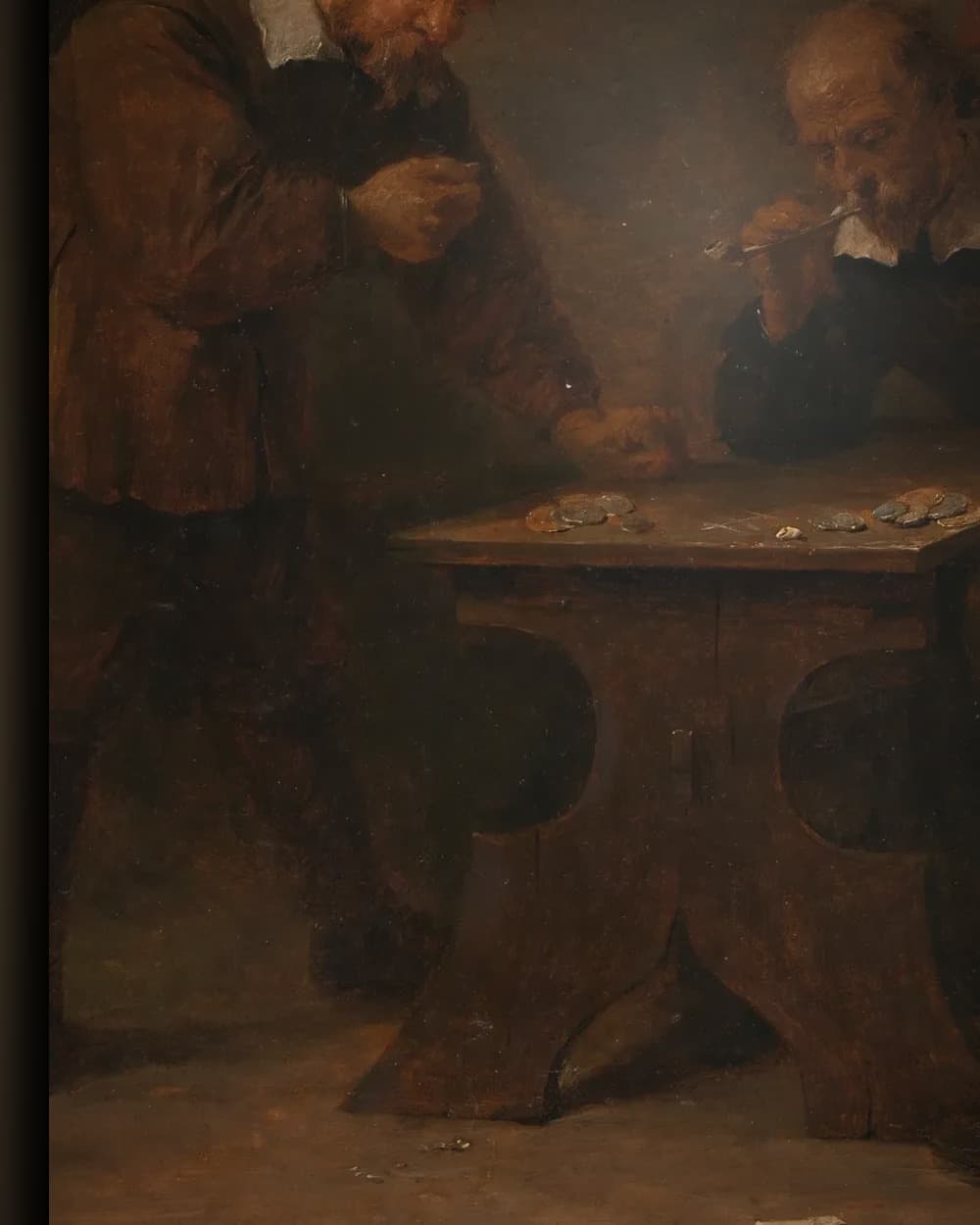 Materiaal en afwerking van De dobbelaars in het wisselframe