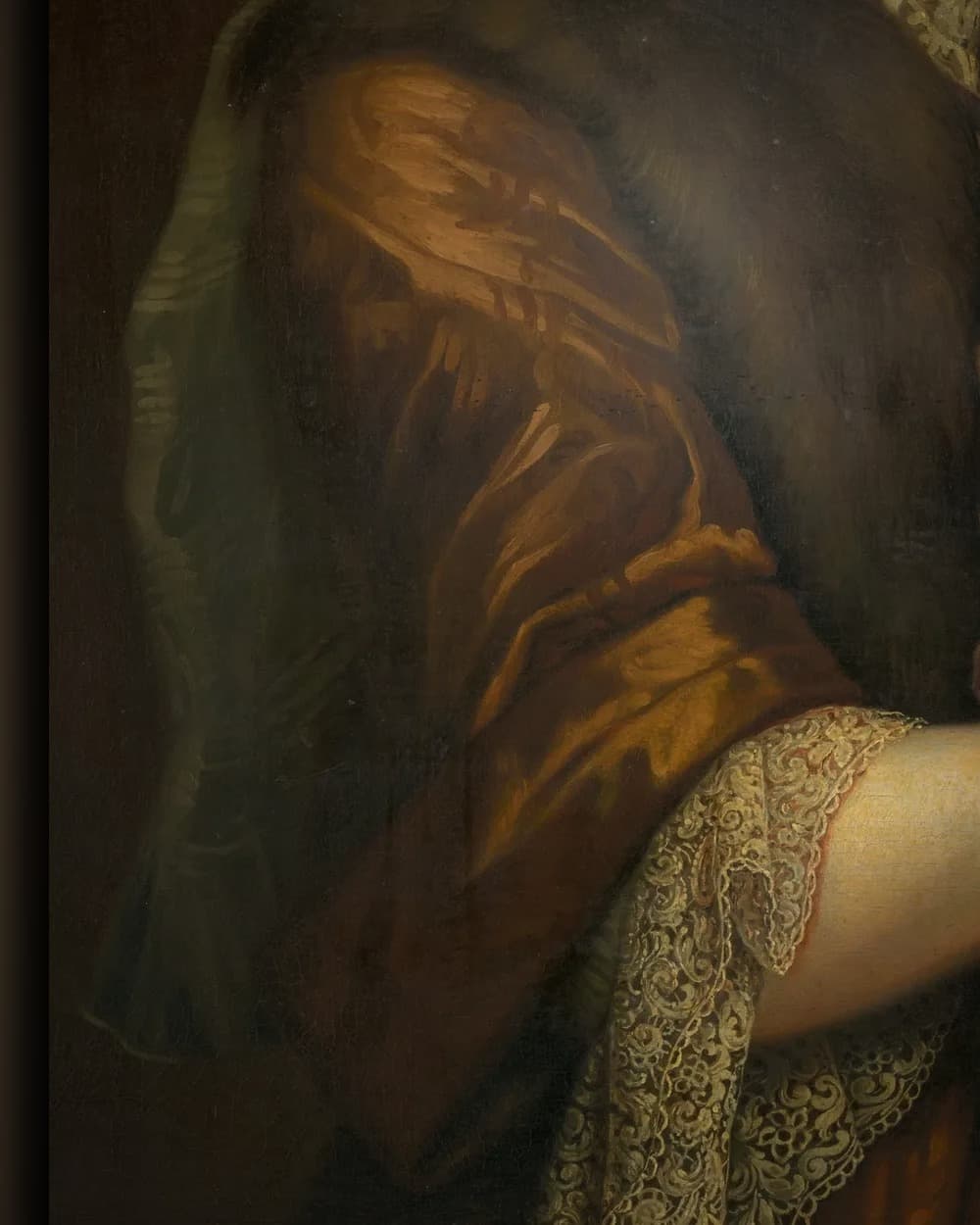 Materiaal en afwerking van Portret van Petronella Kettingh (1632-1707) in het wisselframe