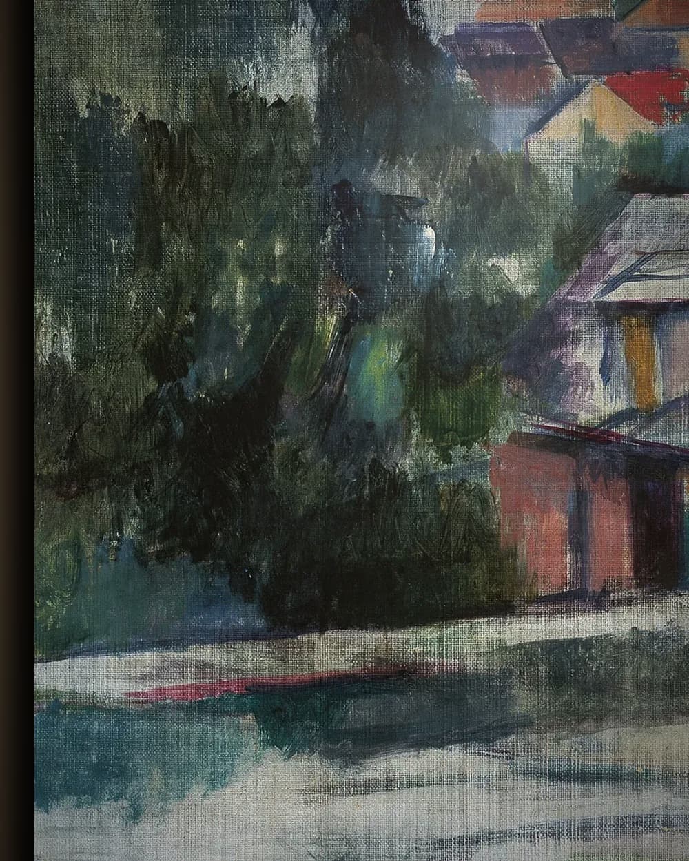 Materiaal en afwerking van Landschap in het wisselframe
