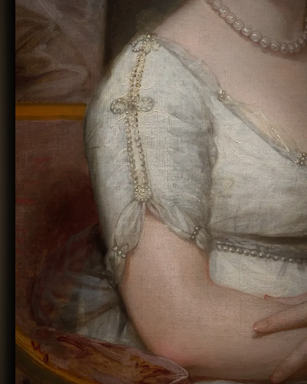 Materiaal en afwerking van Elizabeth Beltzhoover Mason in het wisselframe