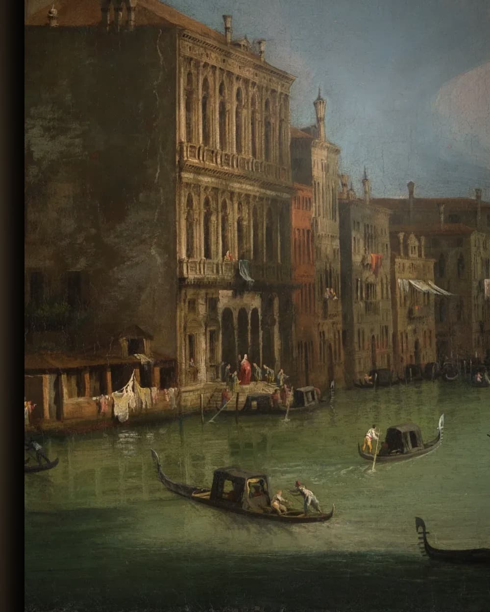 Materiaal en afwerking van Gondels op het Canal Grande in het wisselframe