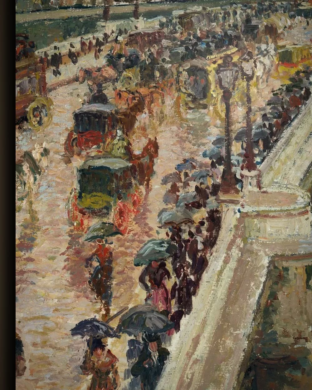 Materiaal en afwerking van De Pont Neuf in het wisselframe