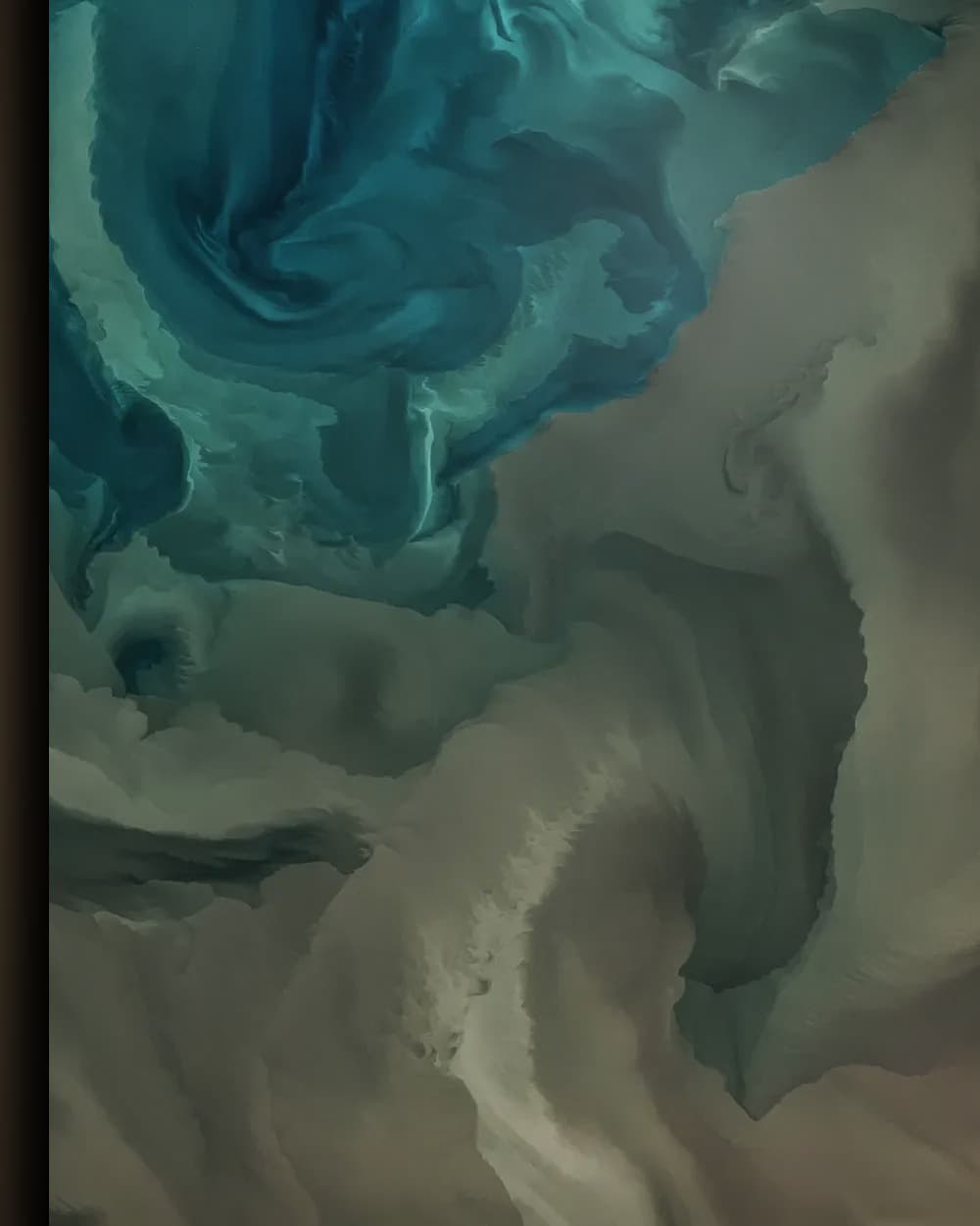 Materiaal en afwerking van Stromende Delta in het wisselframe
