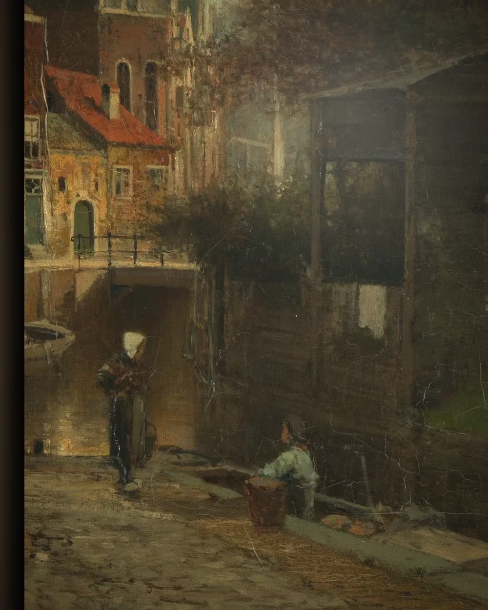 Materiaal en afwerking van Stadsgezicht in het wisselframe