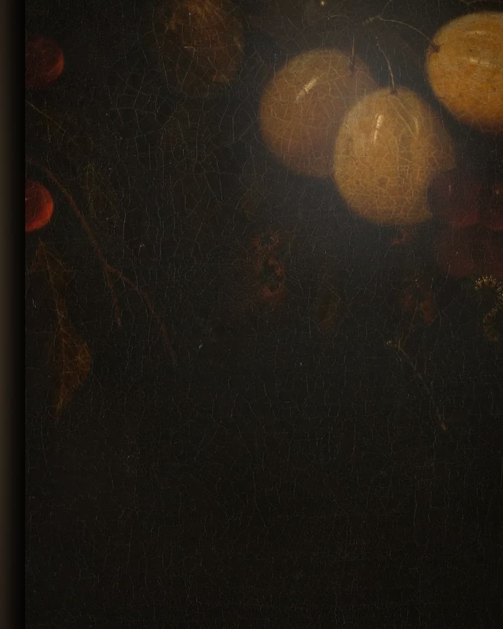 Materiaal en afwerking van Festoen van vruchten in het wisselframe