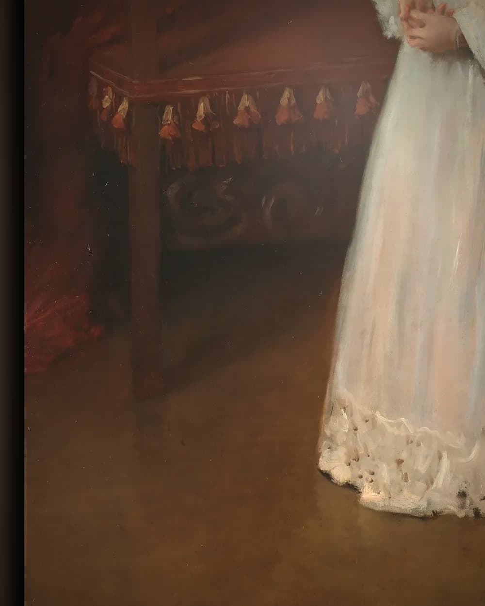 Materiaal en afwerking van Portret van mijn dochter Alice in het wisselframe