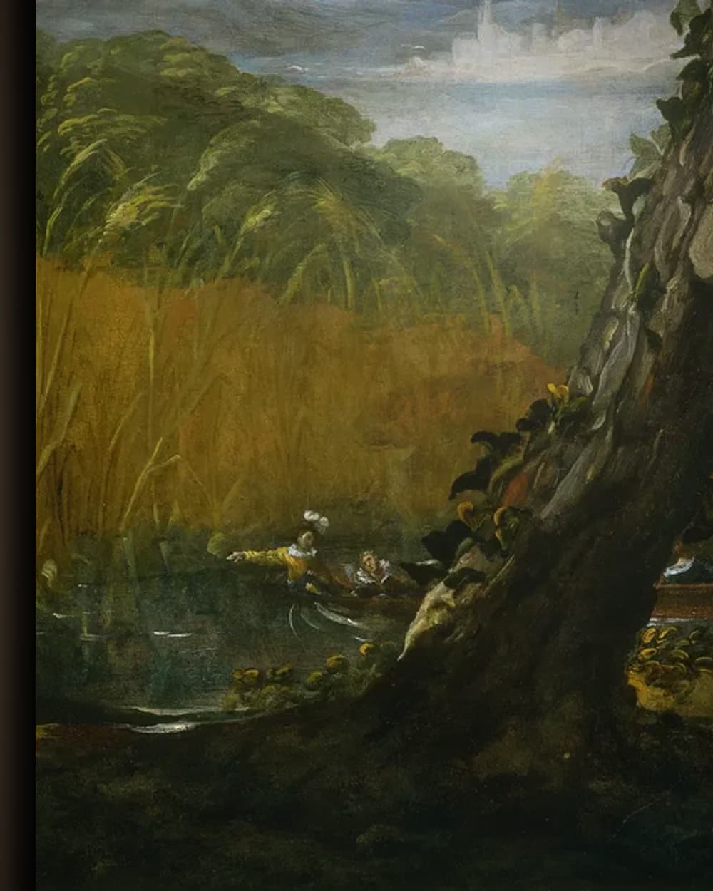 Materiaal en afwerking van Rivierlandschap in het wisselframe
