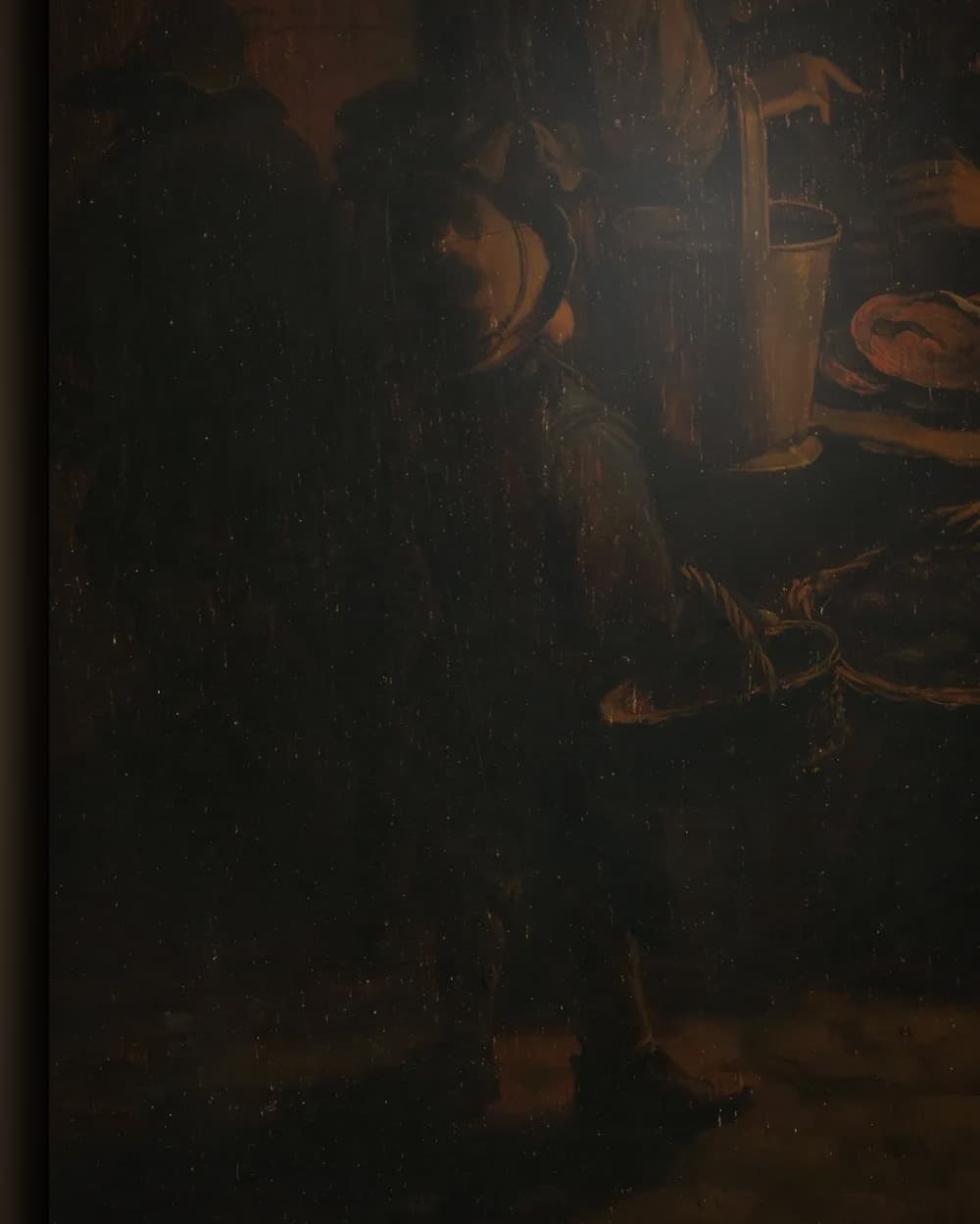 Materiaal en afwerking van Vismarkt bij nacht in het wisselframe
