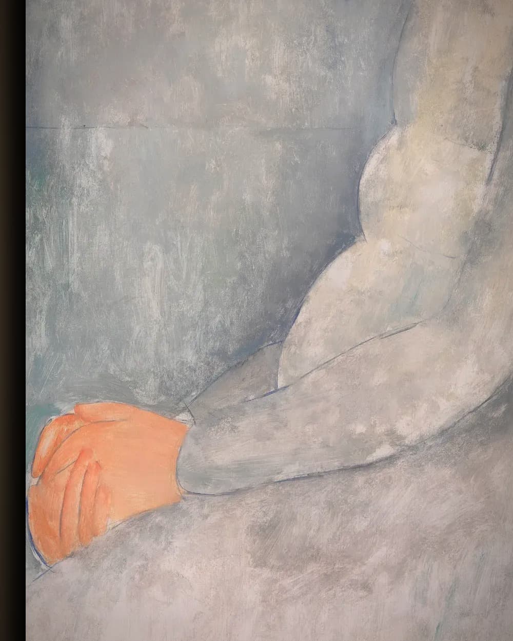 Materiaal en afwerking van Portret van Jeanne Hébuterne in het wisselframe