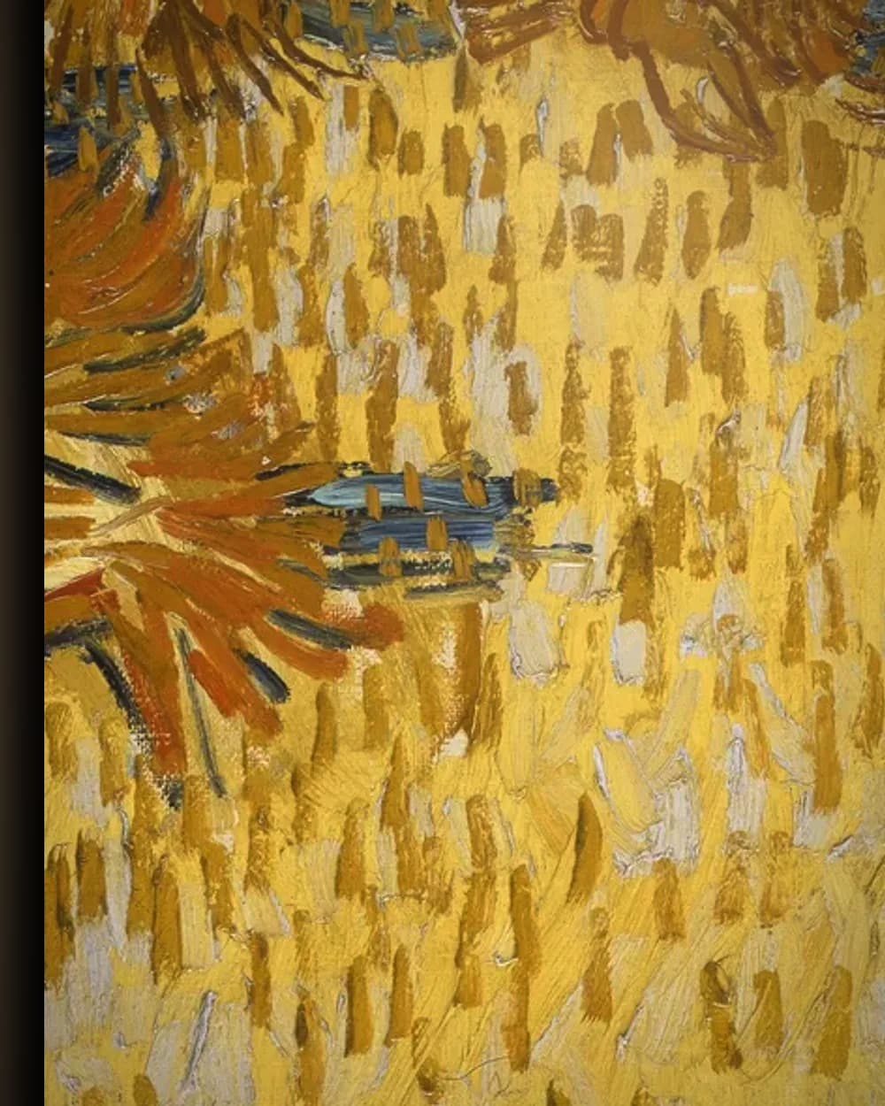 Materiaal en afwerking van Korenoogst in de Provence in het wisselframe