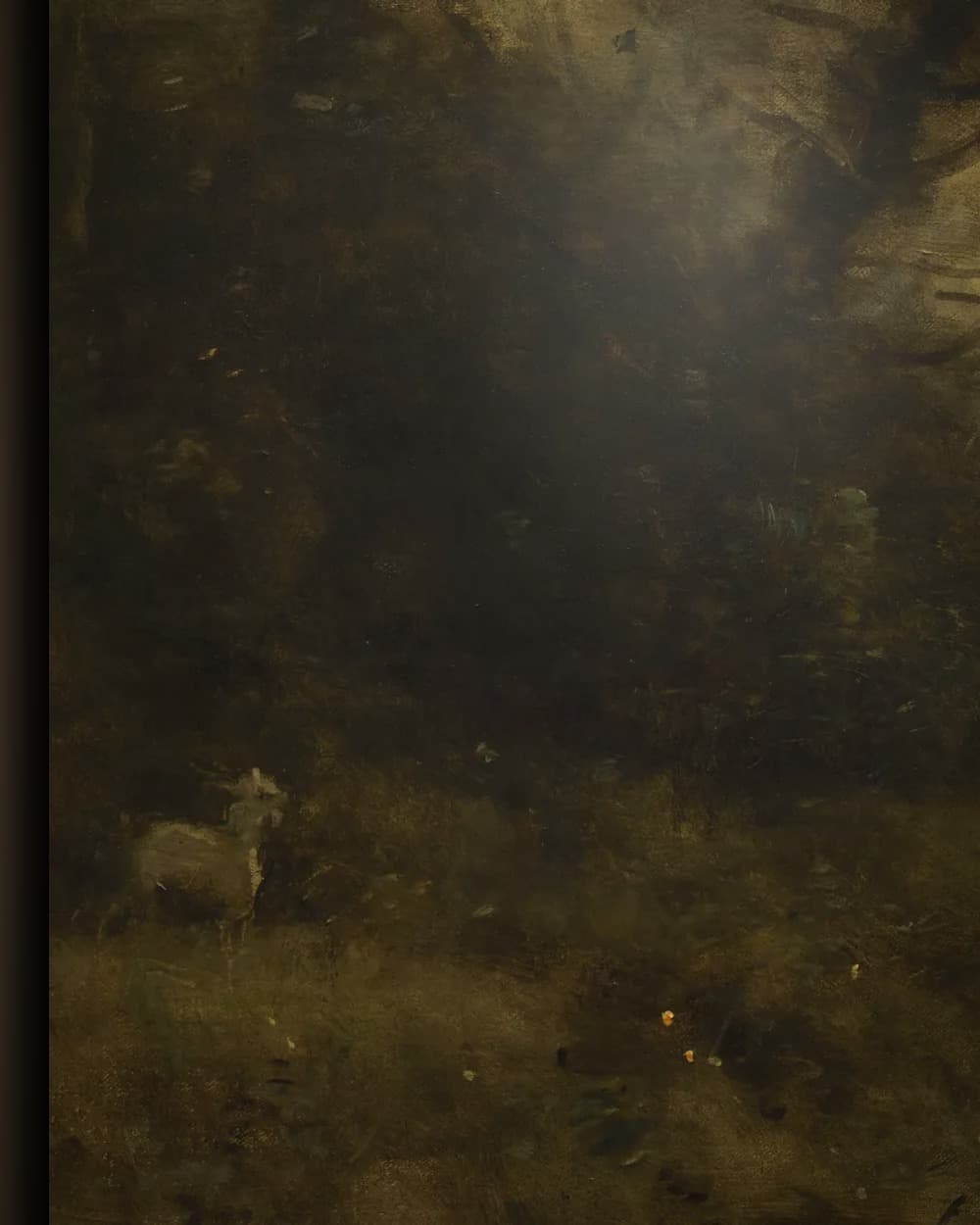 Materiaal en afwerking van De vijver aan de rand van het bos in het wisselframe