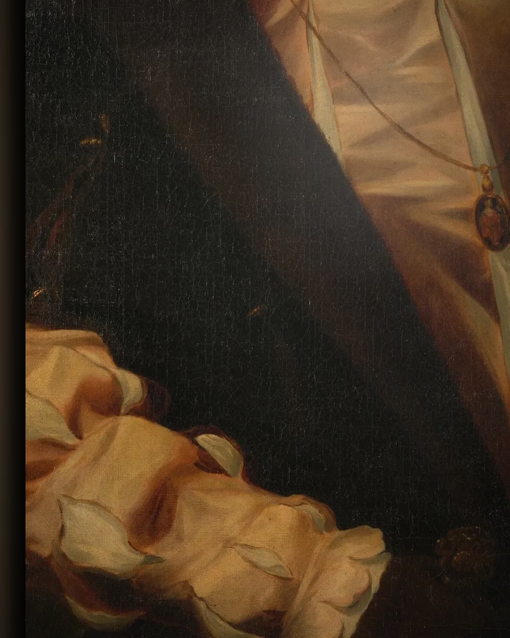 Materiaal en afwerking van Frans I, koning van Frankrijk in het wisselframe