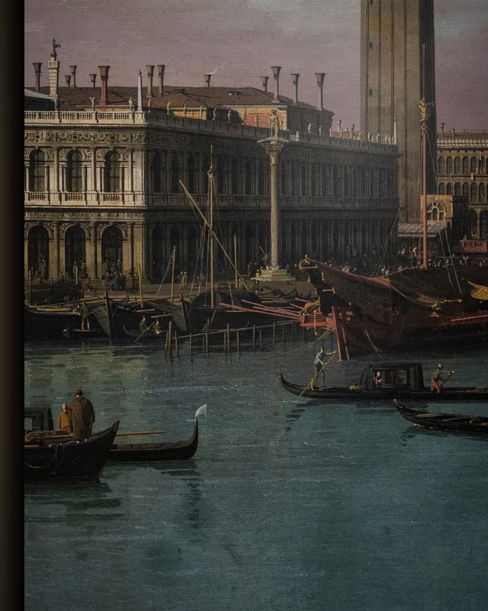 Materiaal en afwerking van Gezicht op de Grand Canal Venetië in het wisselframe