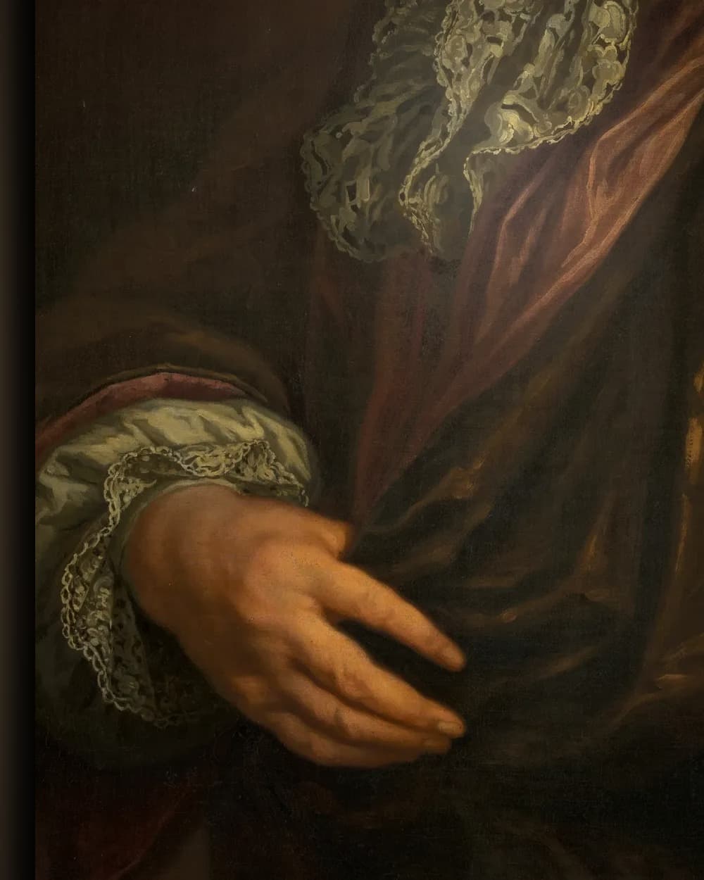 Materiaal en afwerking van Portret van Diederik van Hogendorp (1625-1702) in het wisselframe