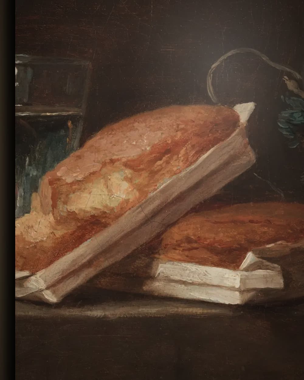 Materiaal en afwerking van Mand met pruimen in het wisselframe