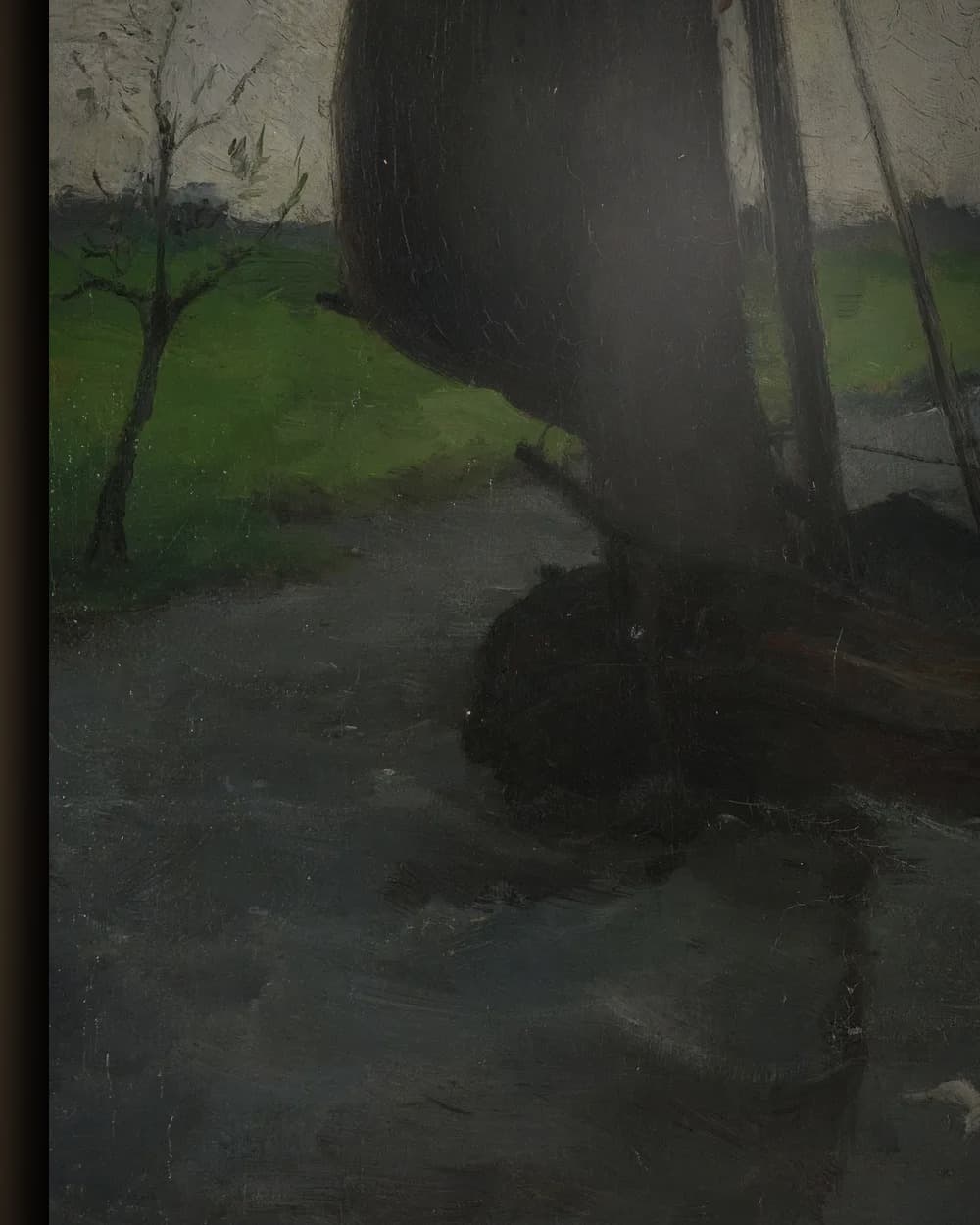 Materiaal en afwerking van Vaart met zeilende scheepjes in het wisselframe