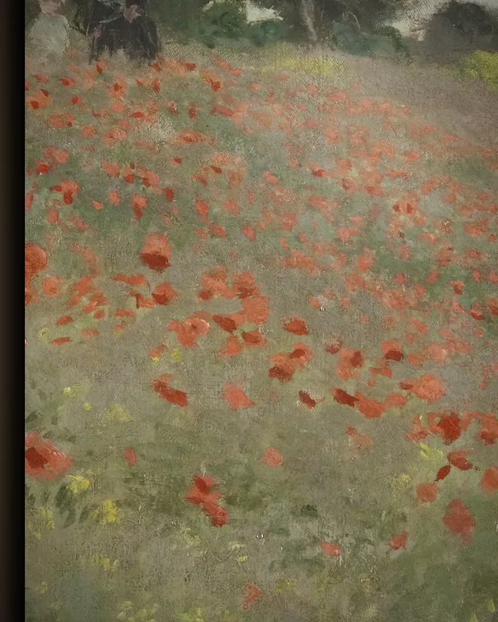 Materiaal en afwerking van Klaprozenveld bij Argenteuil in het wisselframe
