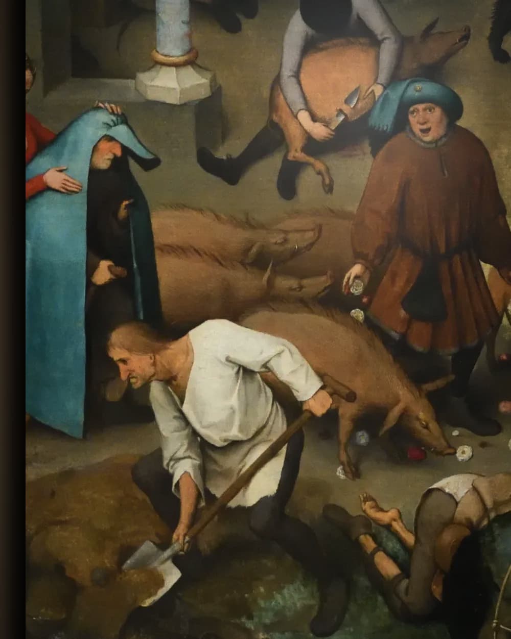 Materiaal en afwerking van De Nederlandse spreekwoorden in het wisselframe