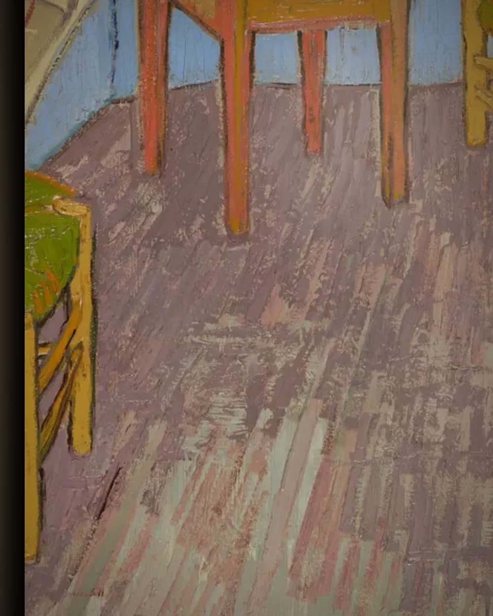 Materiaal en afwerking van De slaapkamer in Arles in het wisselframe