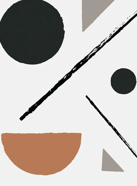 Abstract bruin-zwart