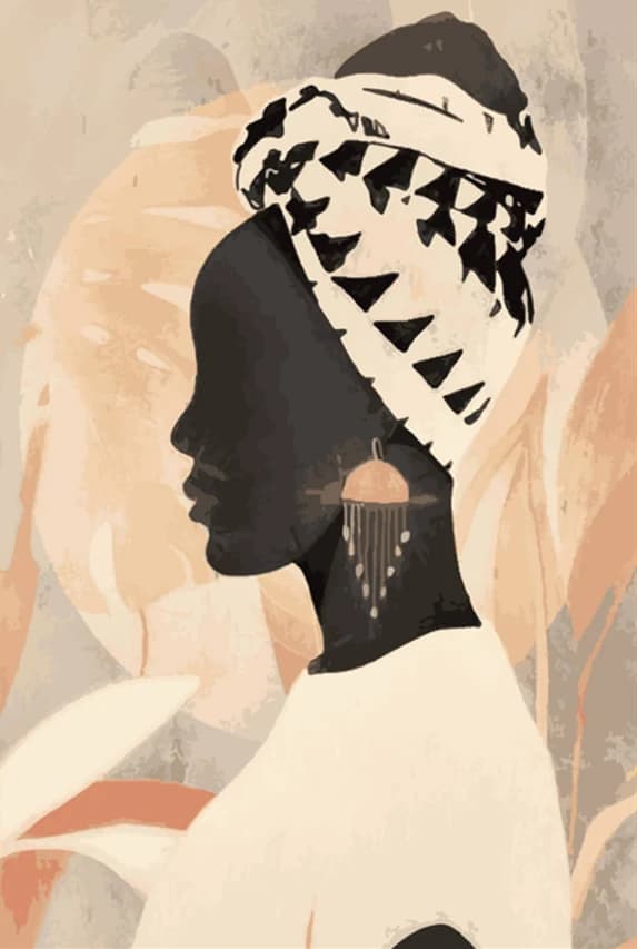 Afrikaanse vrouwen (oudroze)