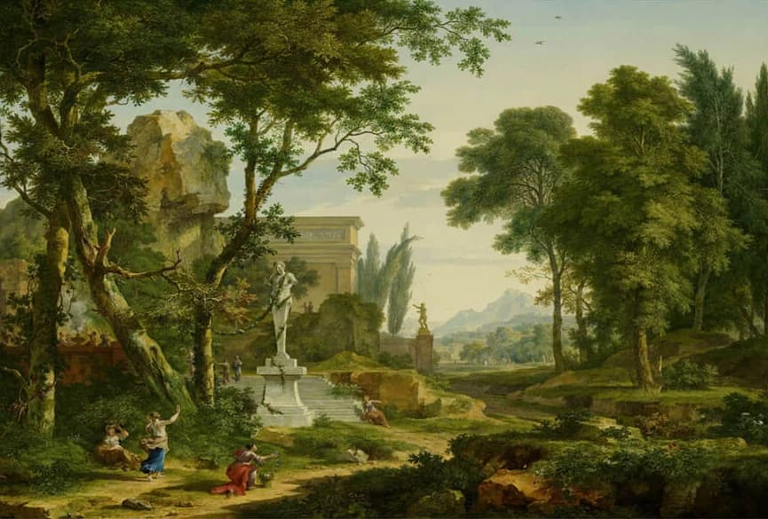 Arcadisch landschap (1729) – Jan van Huysum