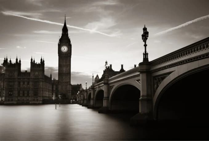 Big ben zwart-wit