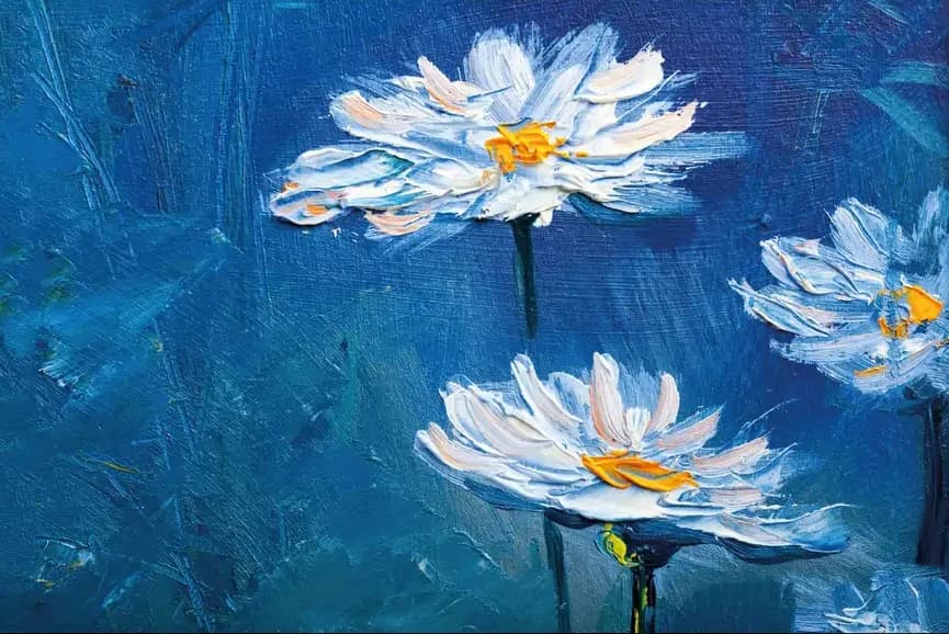 Blauwe Daisies