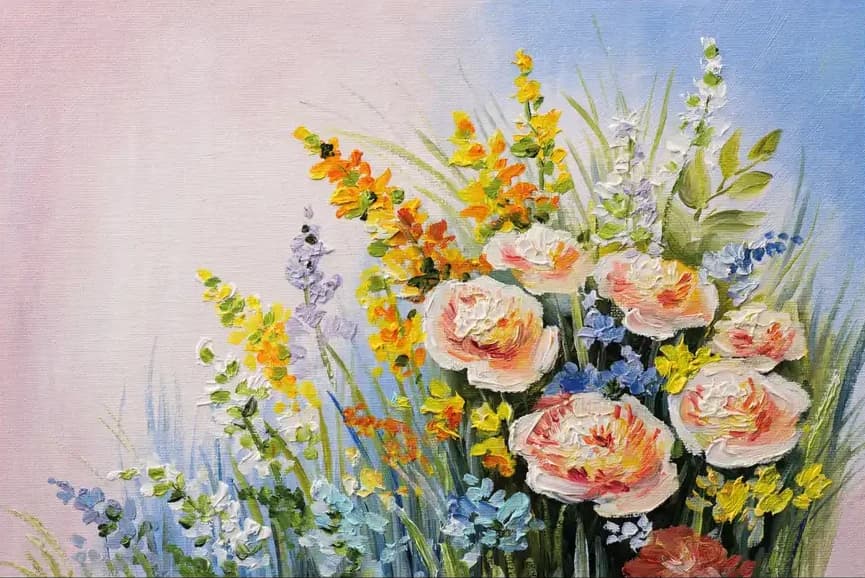 Bloeipracht in Pasteltinten