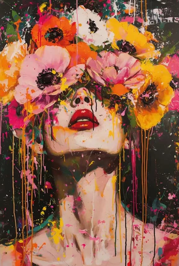 Bloemenmasker
