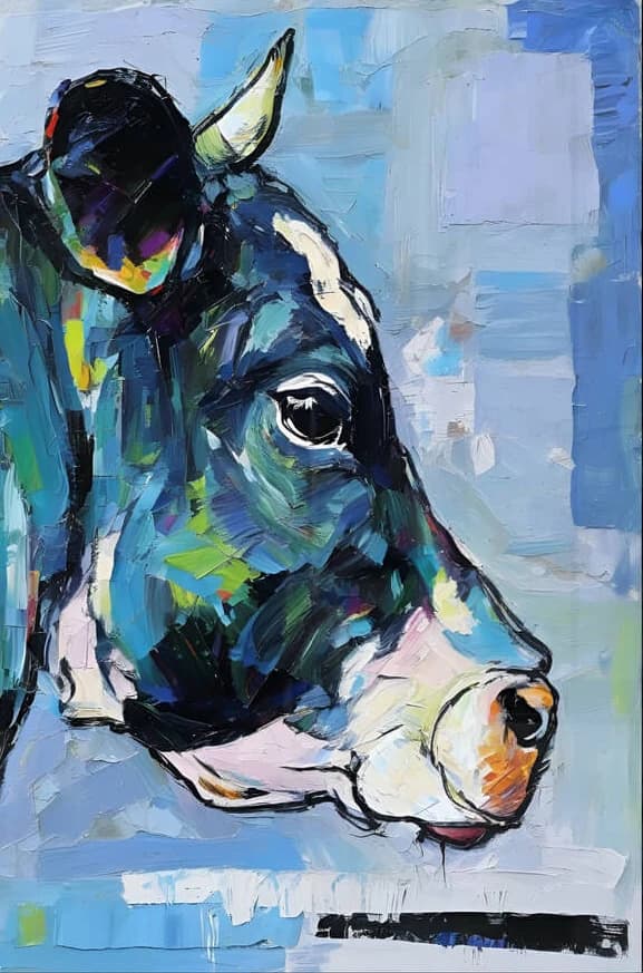 Blauwe koe
