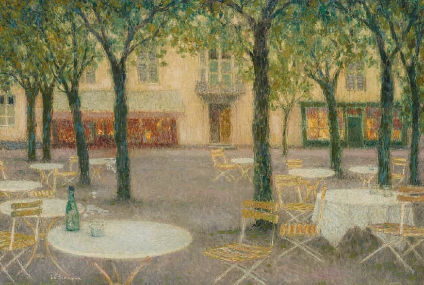 De Plek van de Waterdrinkers, Aix-les-Bains – Henri Le Sidaner