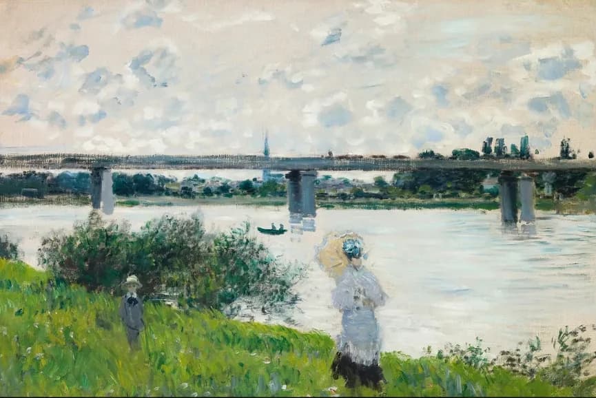 De Promenade met de Spoorwegbrug, Argenteuil – Claude Monet
