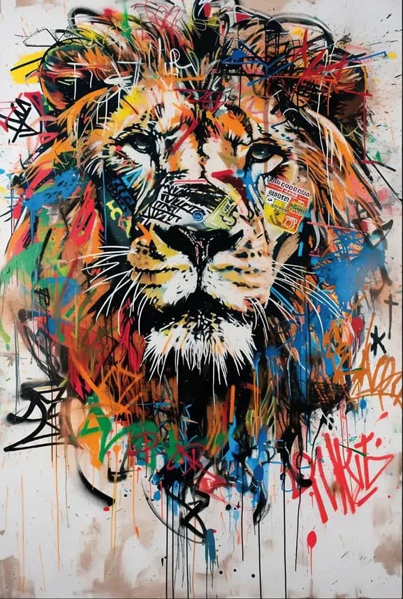 Grafitti Leeuw