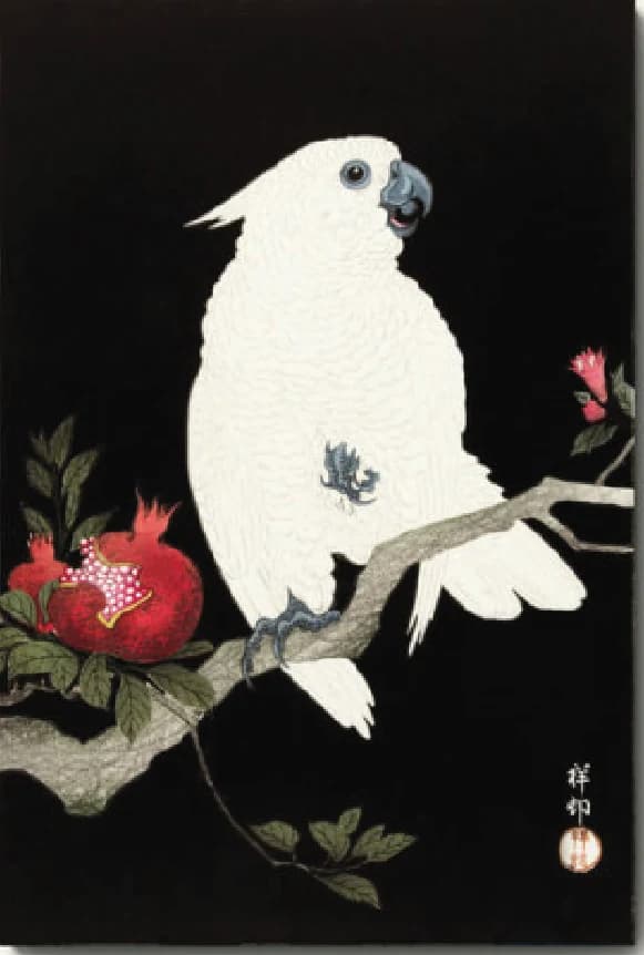 Kaketoe en Granaatappel – Ohara Koson