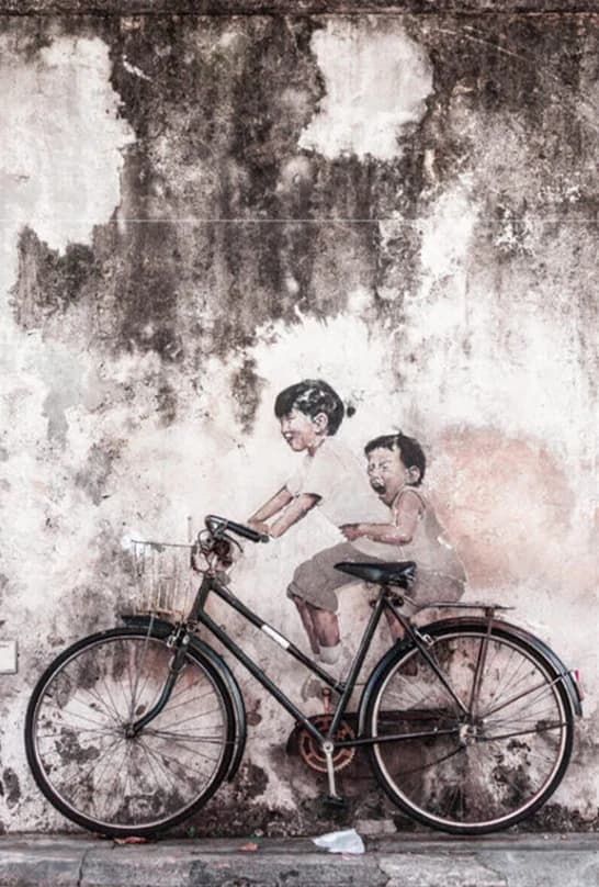 Kinderen met fiets
