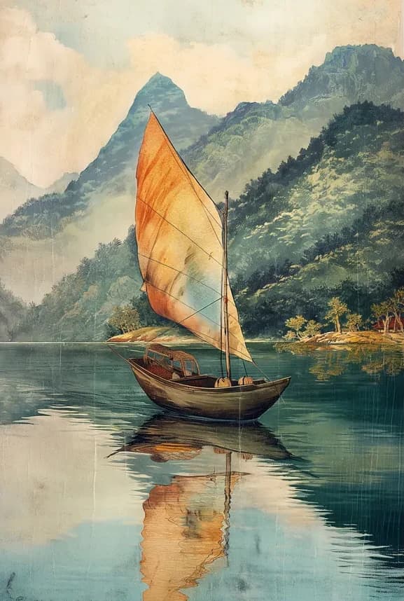 Serene Zeilboot