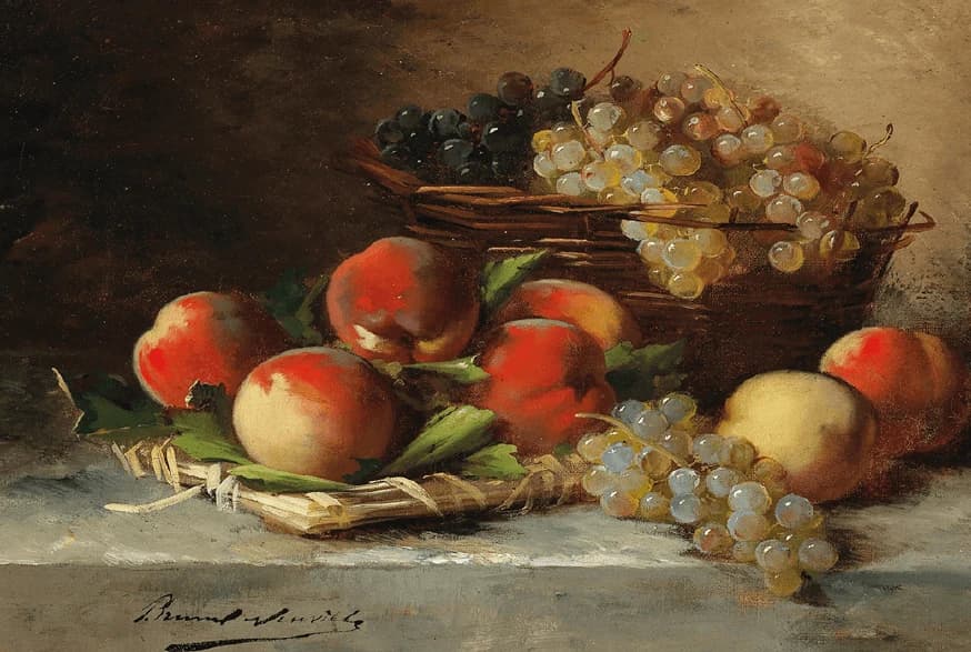 Stilleven met appels en druiven – Arthur-Alfred Brunel de Neuville