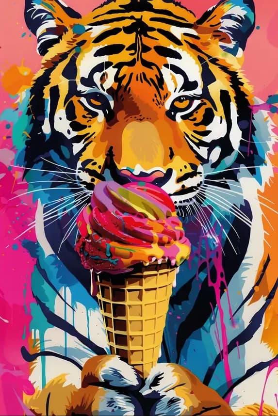 Tijger met Ijsje