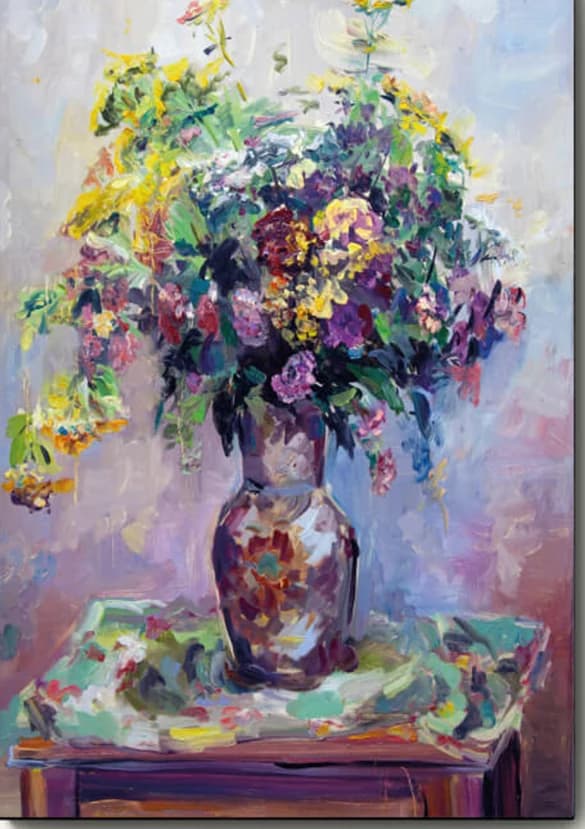 Vaas met bloemen (onze favoriet!)