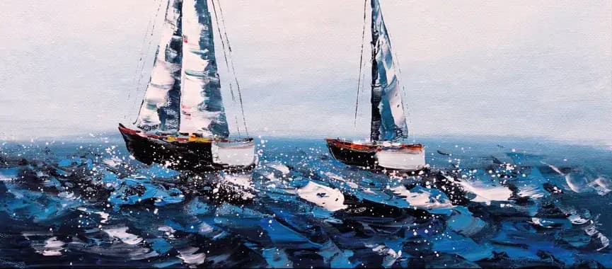 Zeilen op de Golven