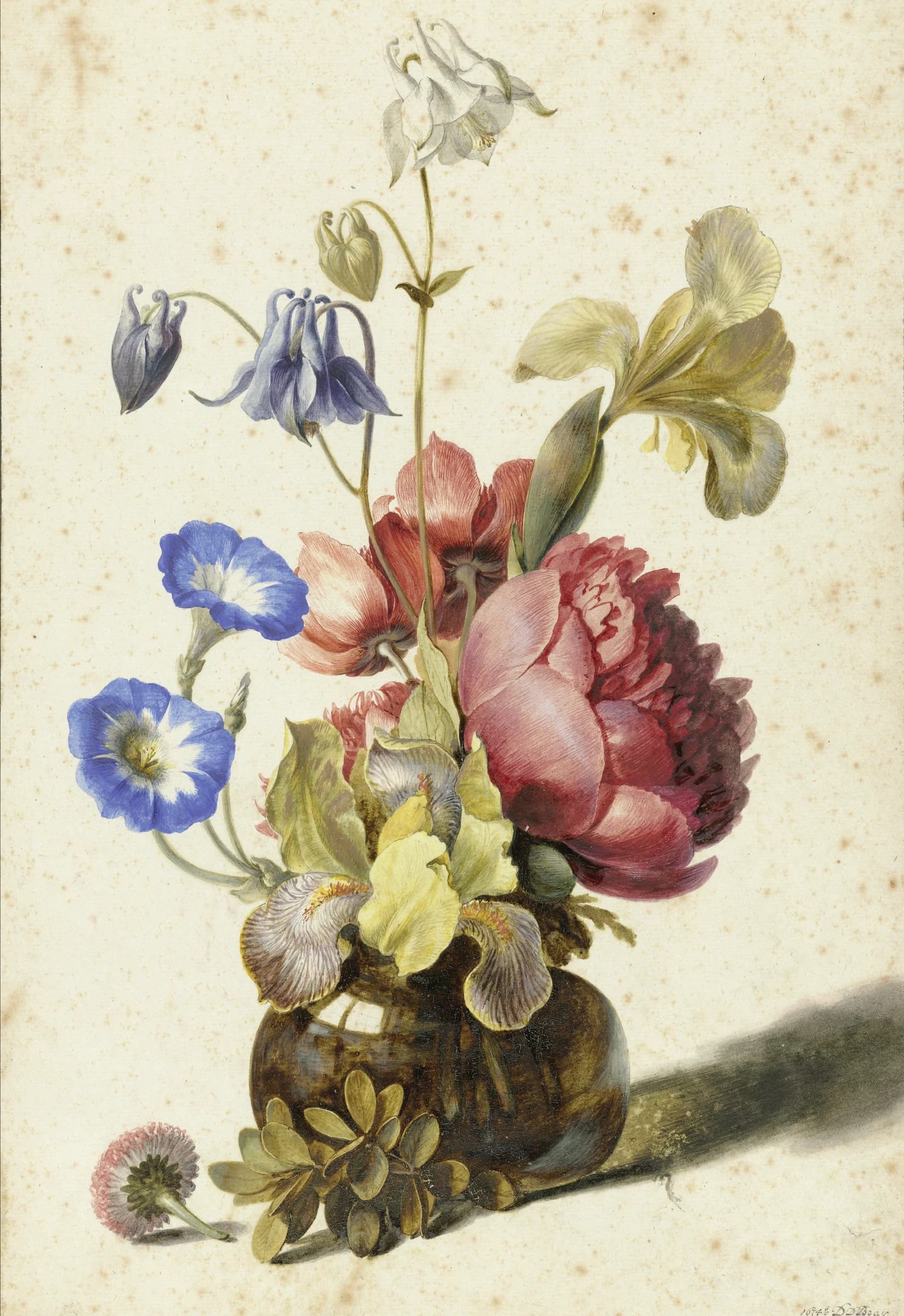 Bloemen in een fles
