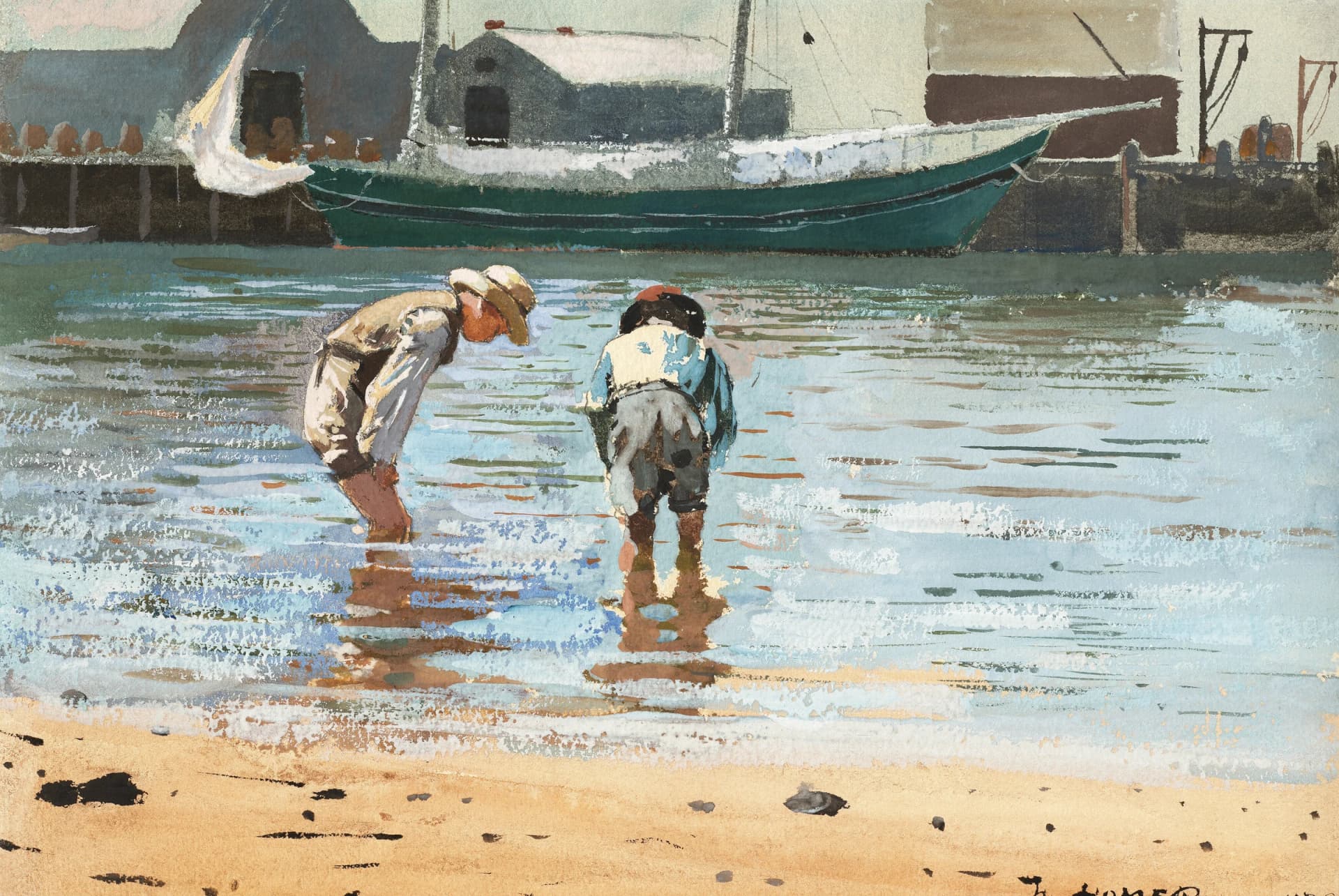 Boys Wadin (1873) – Winslow Homer